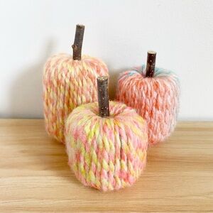 Multicolor Pumpkin Decor Set of 3